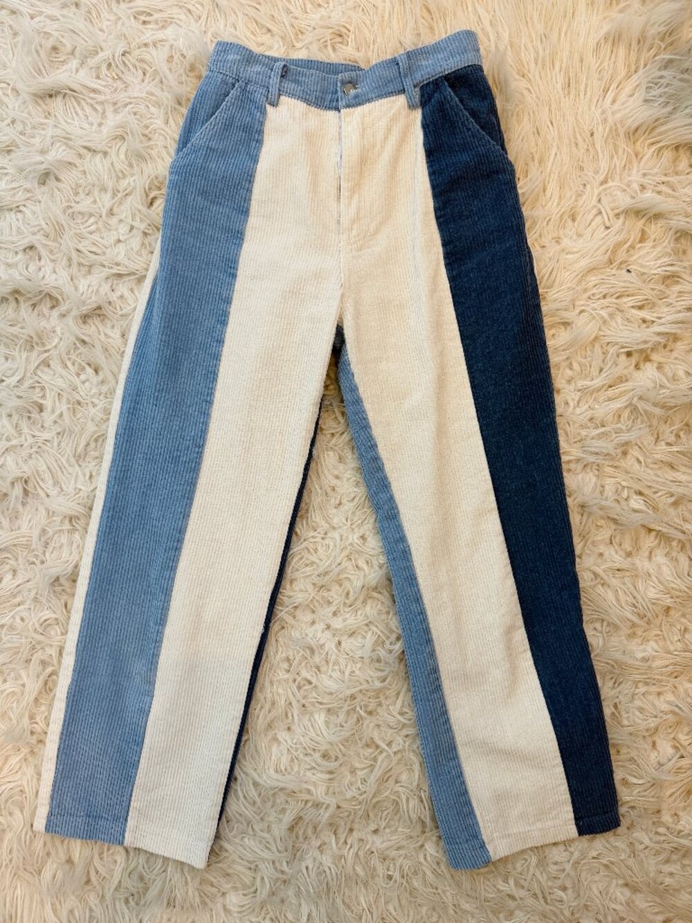 Corduroy Patchwork Pants